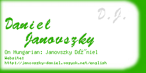 daniel janovszky business card